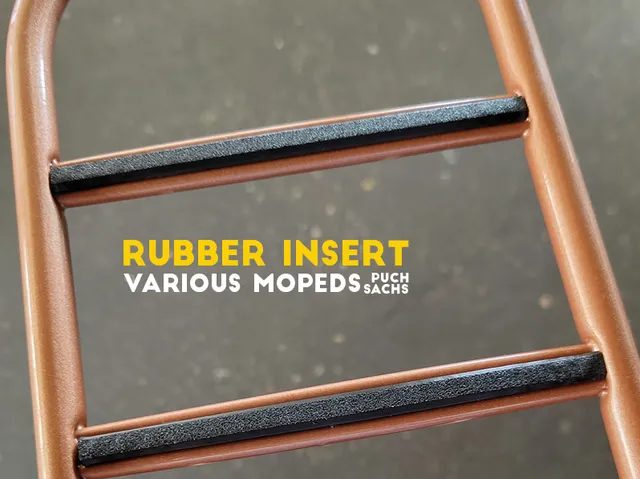 Rubber insert for SACHS / PUCH luggage rack