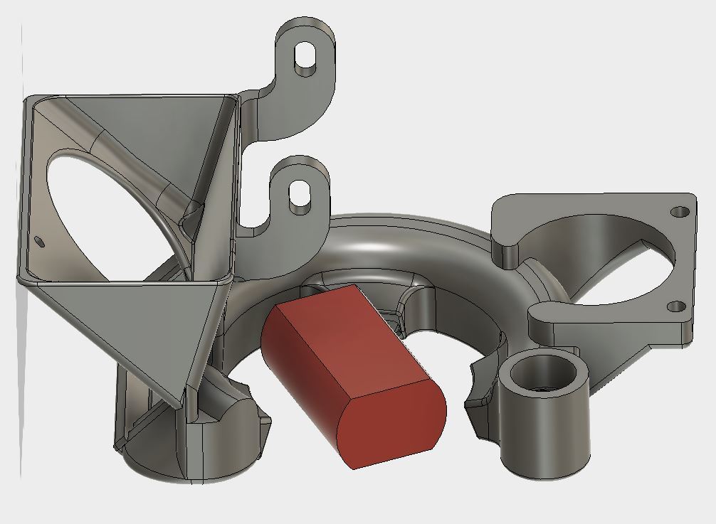 Cooling Fan/Shroud with 5cm Blower and Sensor for Wanhao D6/Ultimate