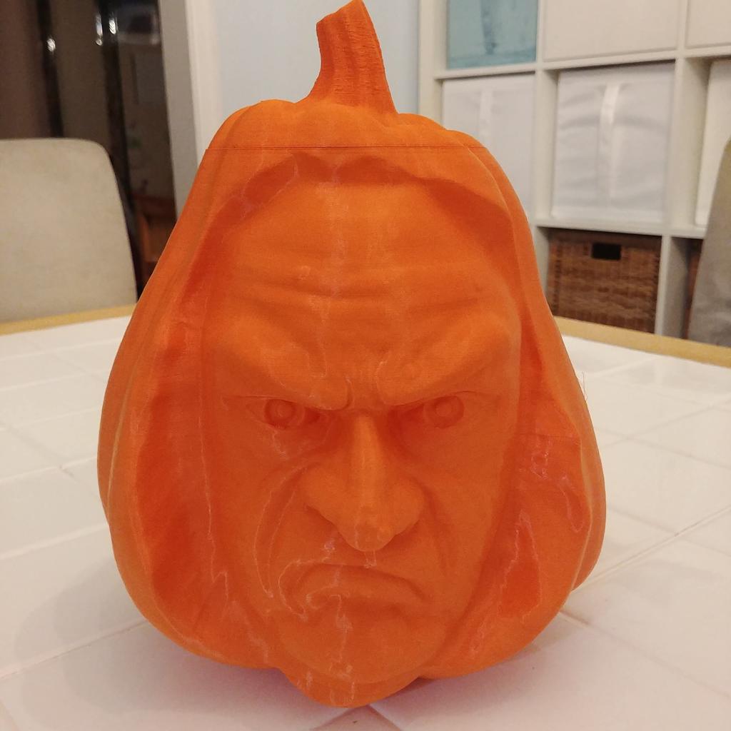 Creepy Face Pumpkin