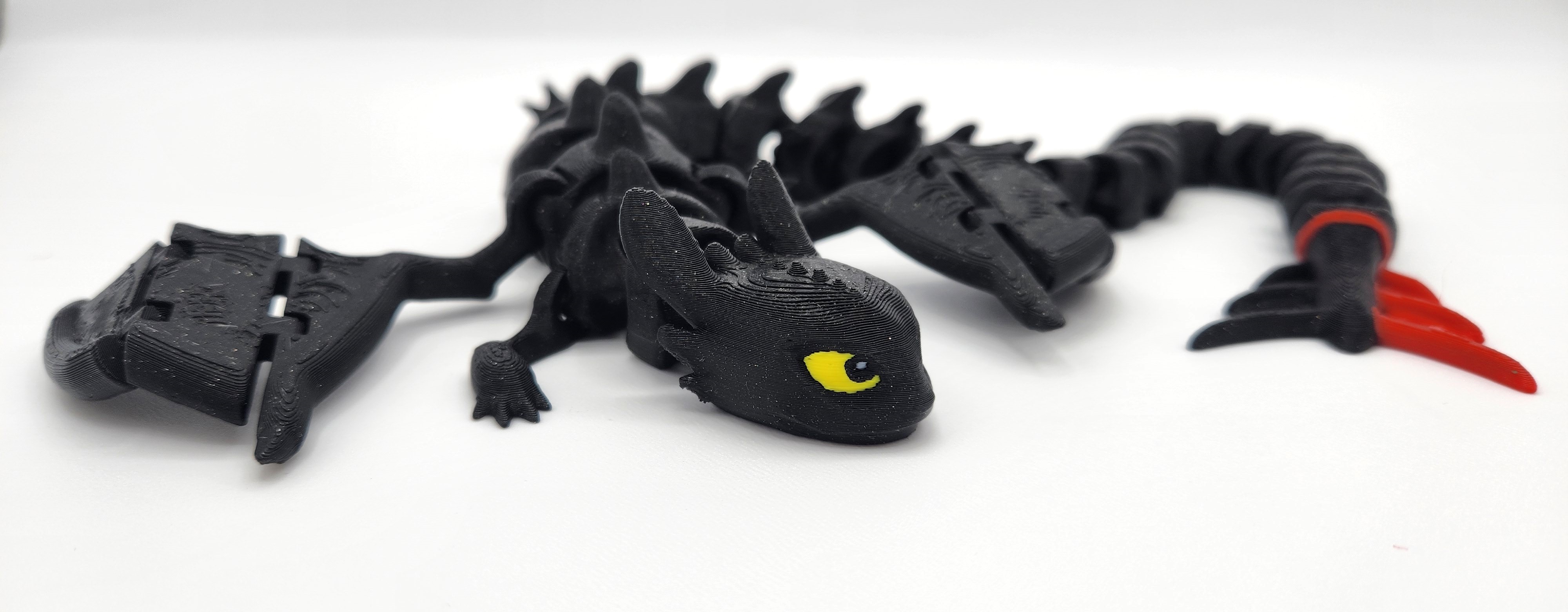 FLEXI TOOTHLESS &amp; LIGHT FURY by FilliFuu | Printables Store