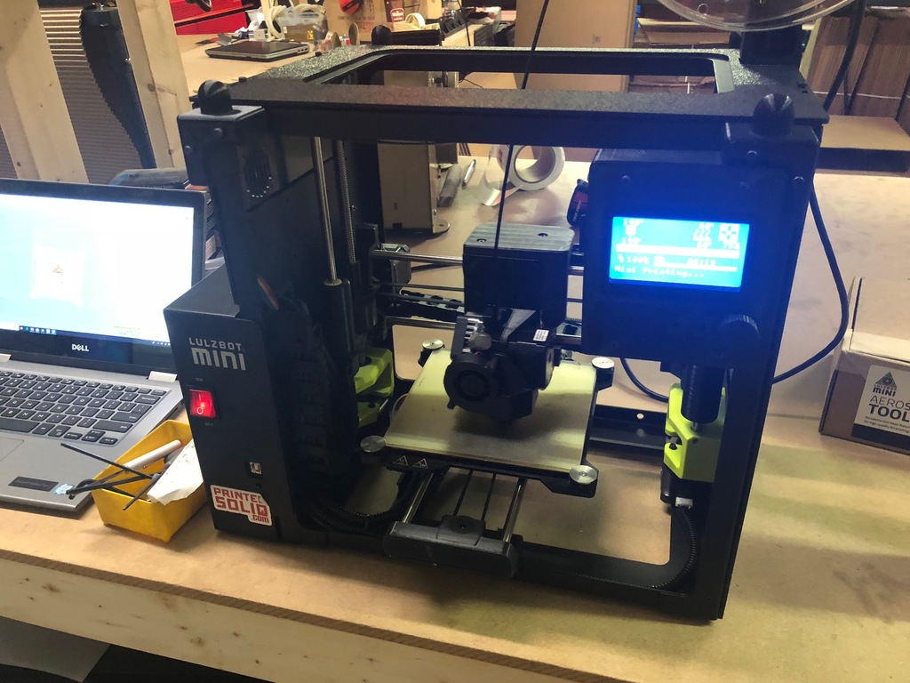 Printed Solid Lulzbot Mini Enclosure Bracket for LCD