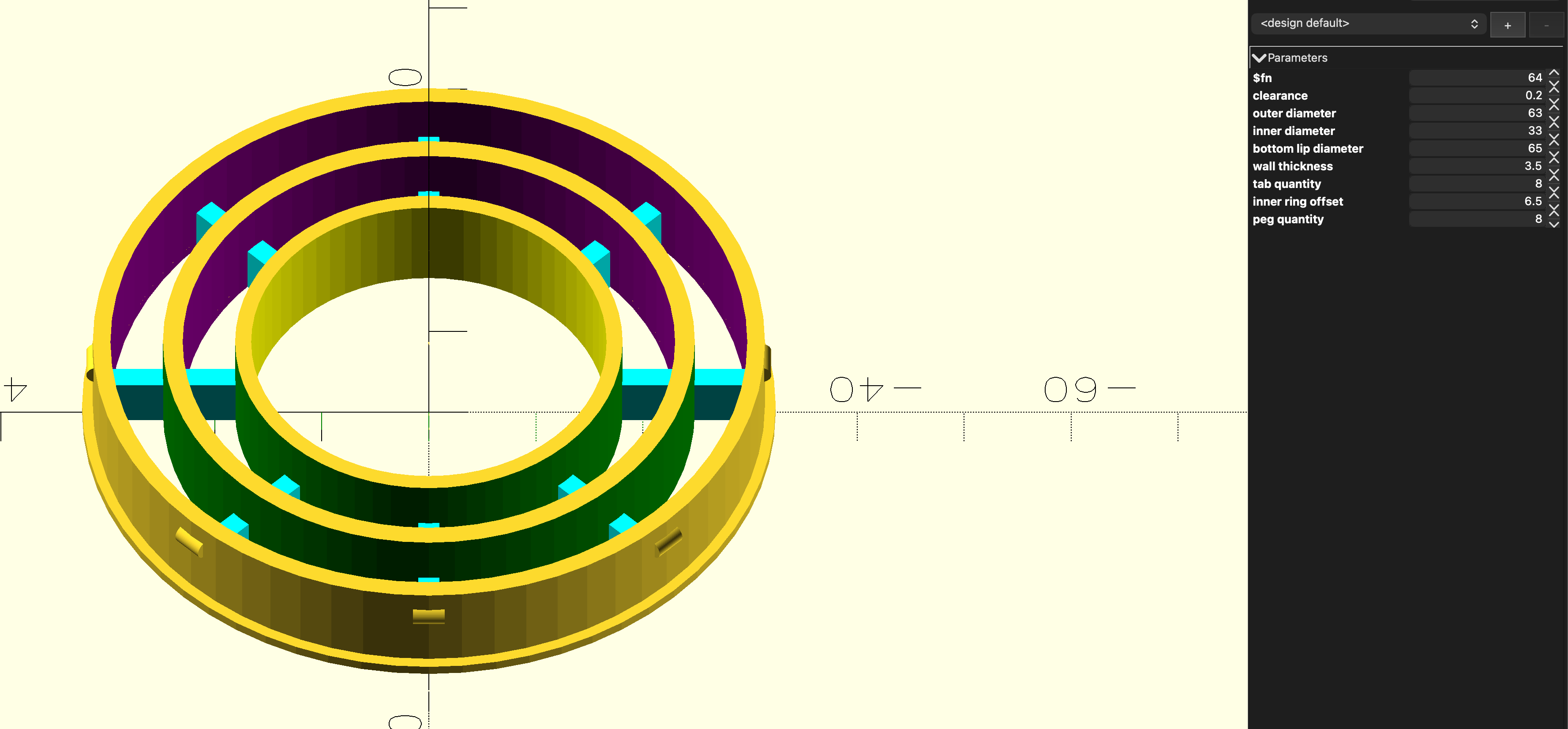 Miniatura 2 do modelo 3D Parametric Lightweight Sunlu Spool Adapter