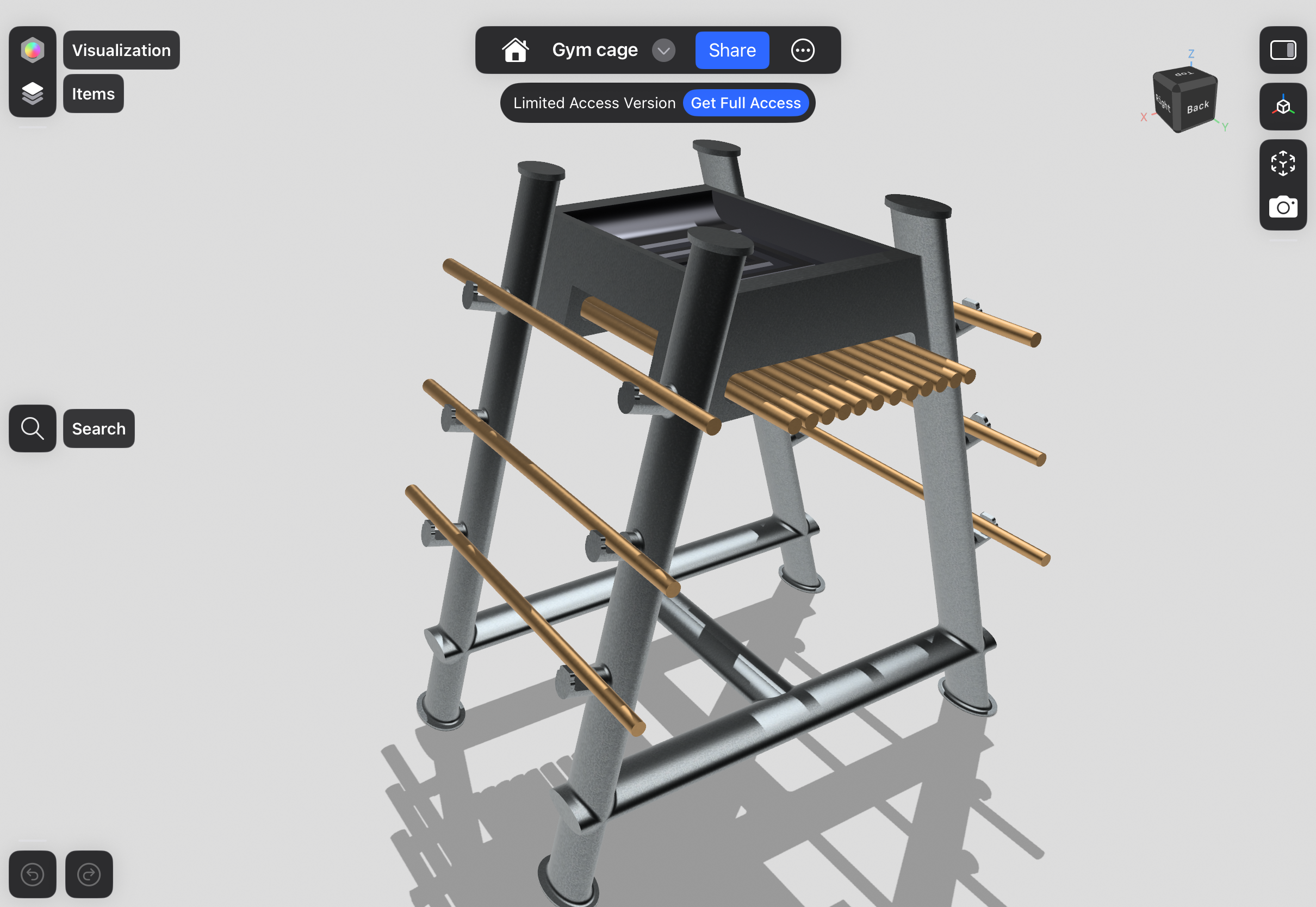 Wooden swords standard table