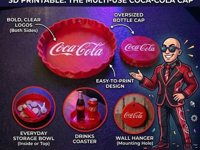 COCA-COLA RETRO BOTTLECAP COASTER, STORAGE & WALL ART [MULTI-COLOUR]