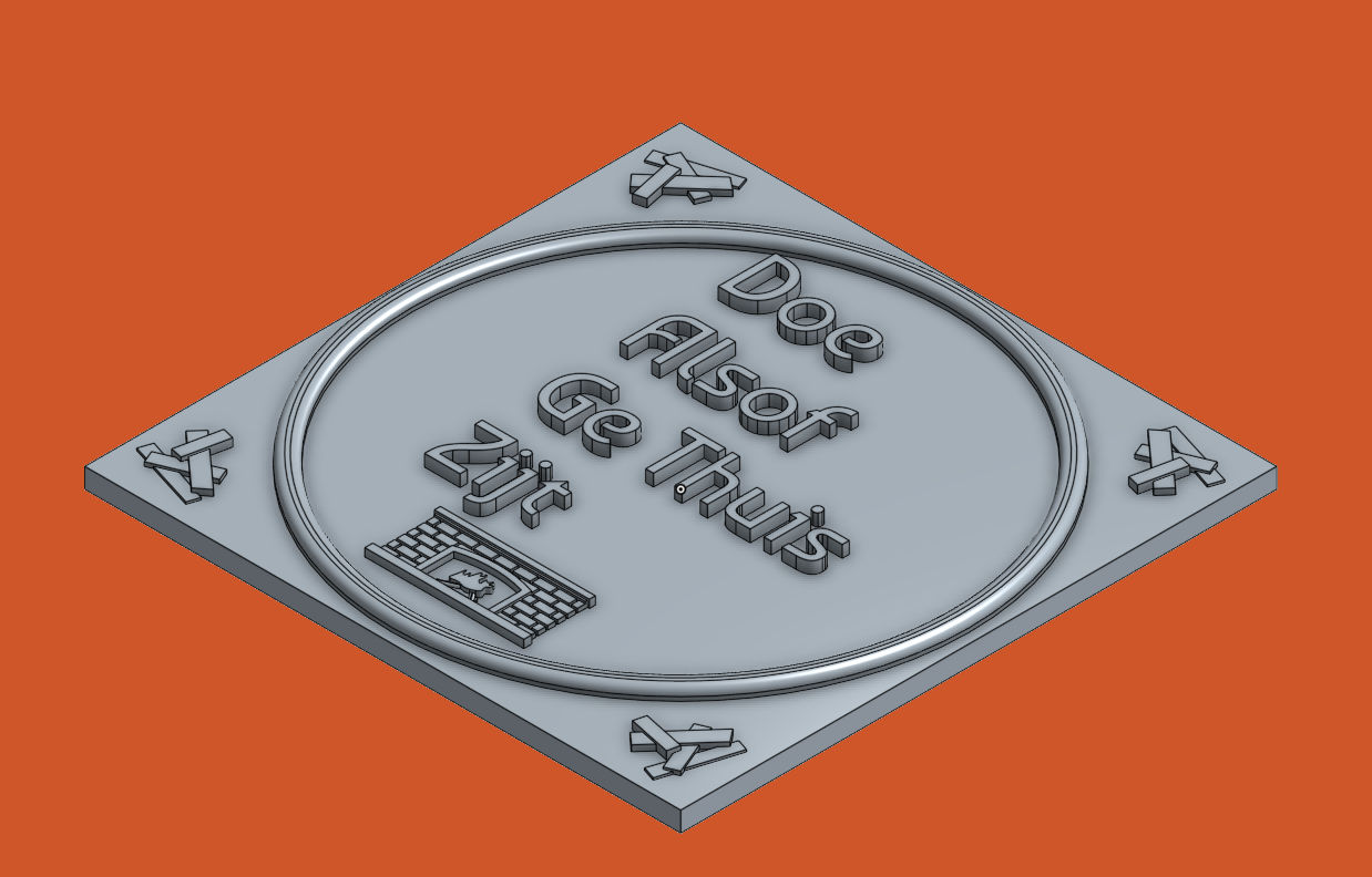 ownMade Tile Sayings Doe Alsof Ge Thuis Zijt by Rieva Download free