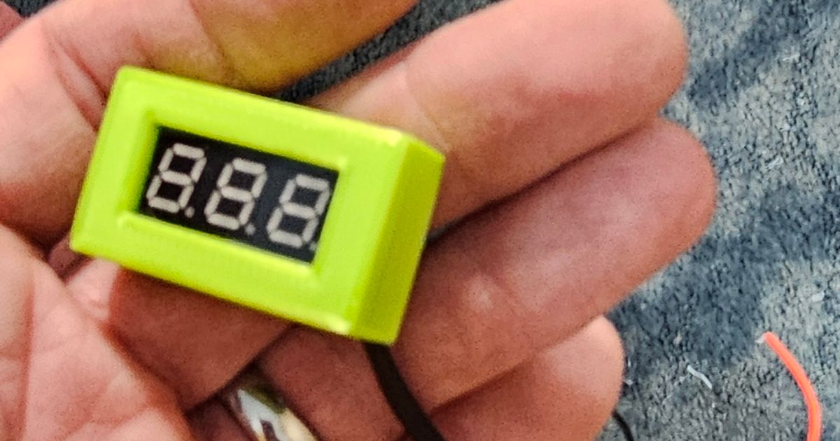 Mini 2 wire Volt meter by Mike | Download free STL model | Printables.com