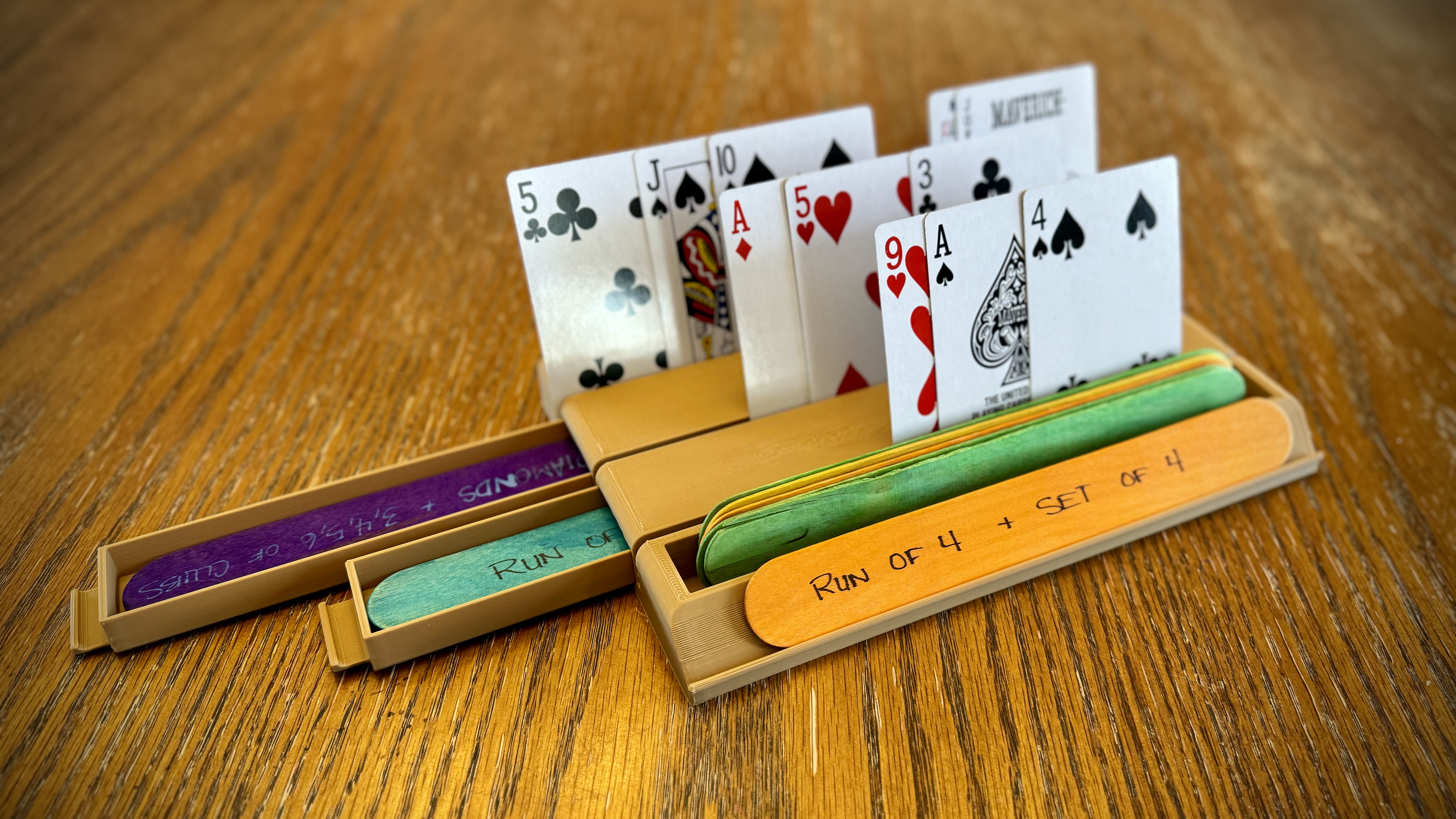 Frustration Rummy (Sticks) Card Game Organizer