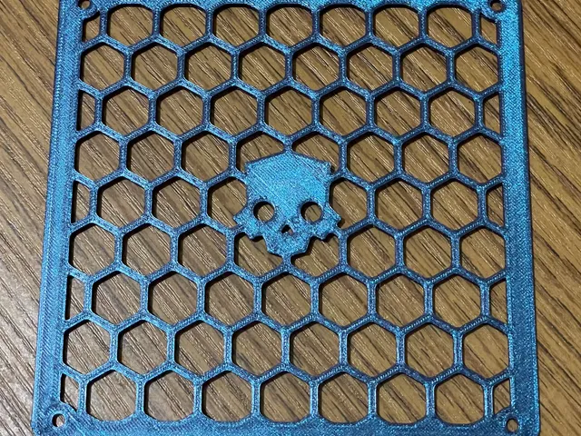 Hexagon 140mm fan cover with Helldivers 2 logo