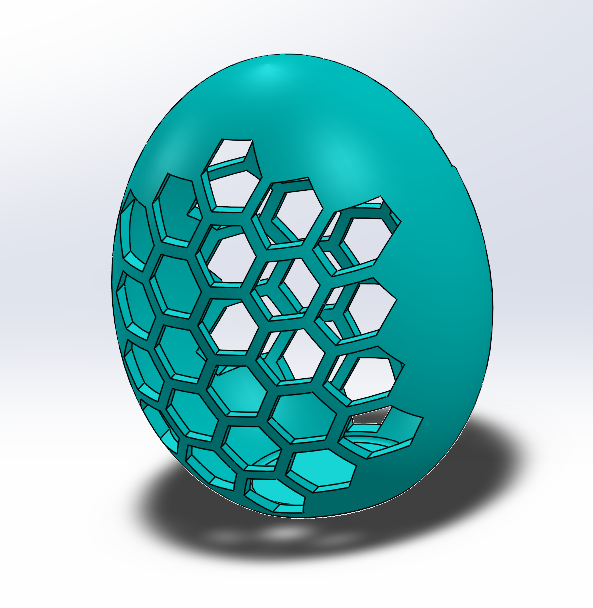 Easter Egg with Hexagons