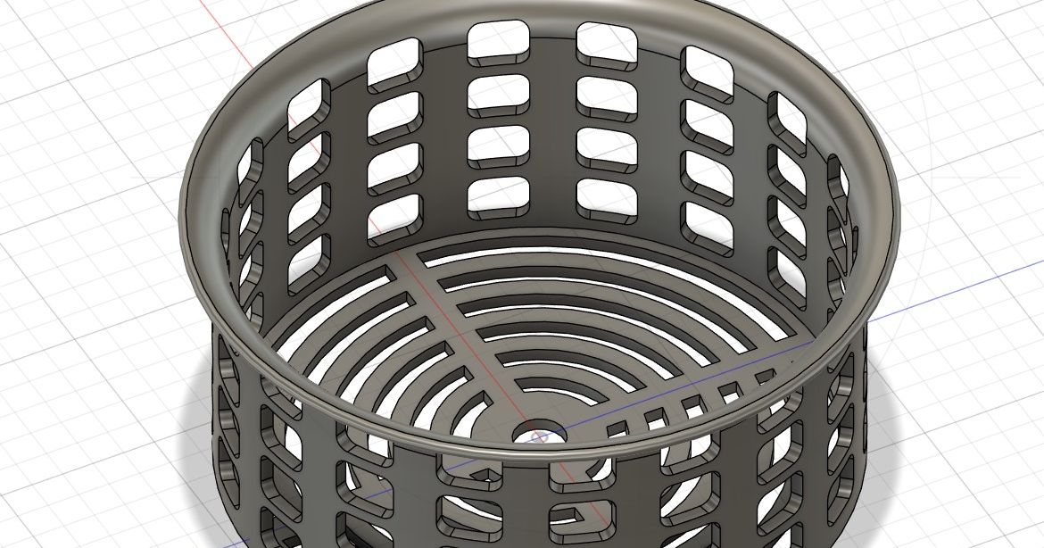 4" Sump filter socks basket for alternative filter media by Tomáš Vojtek Download free STL