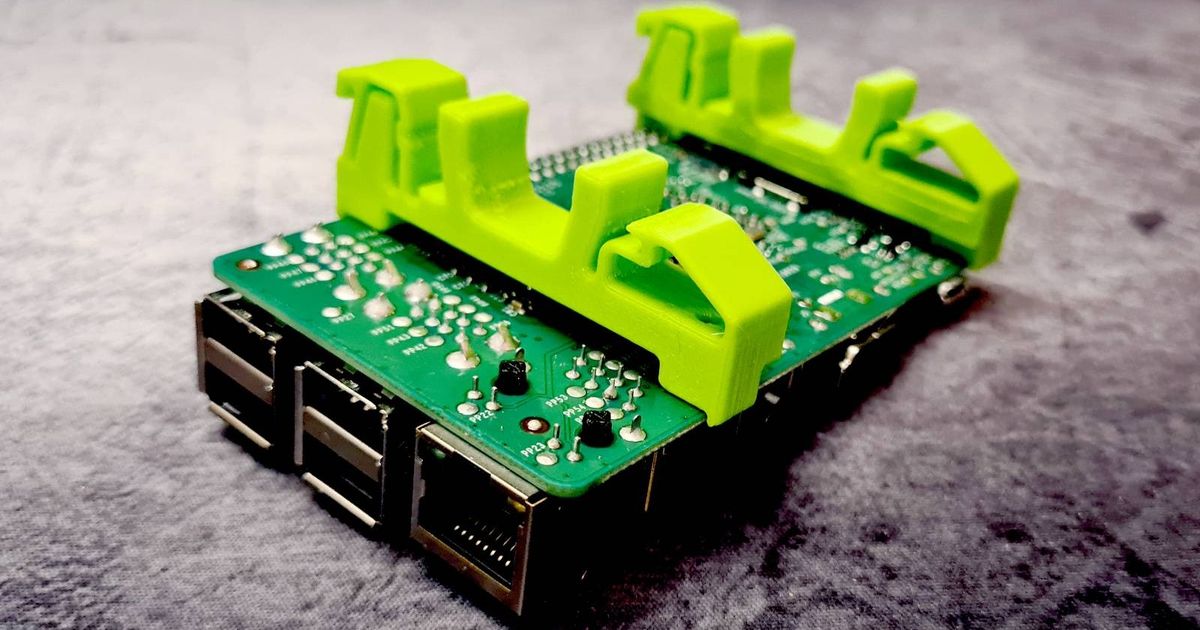 Simple DIN Pi (horizontal mount) por Dzyn3D | Descargar modelo STL ...