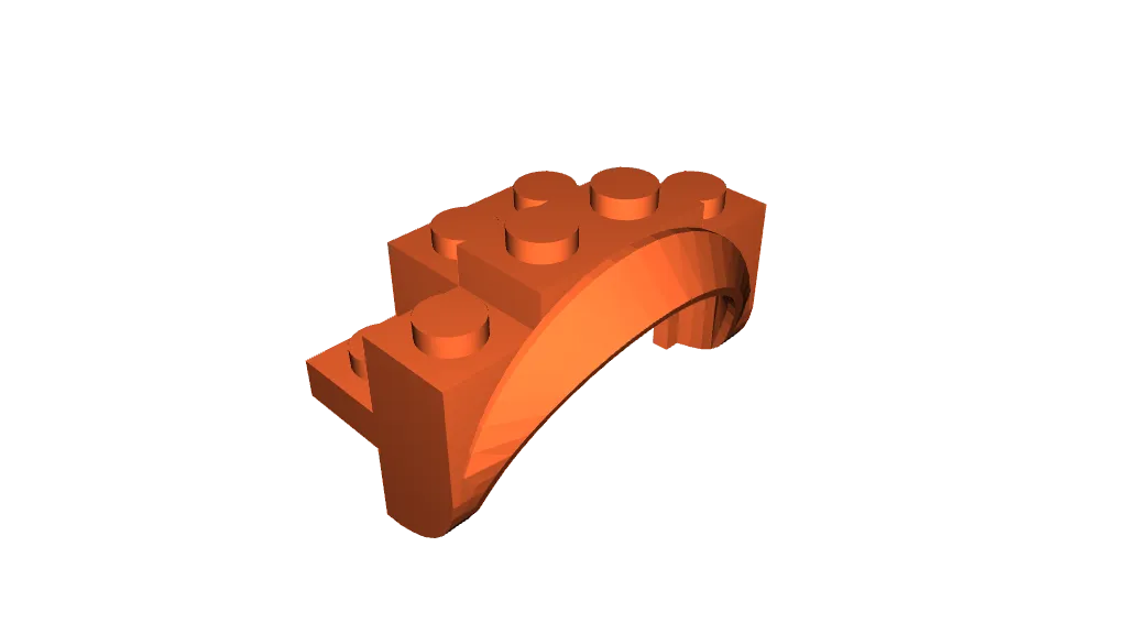 Lego Compatible (35789.dat) Car Mudguard 4 x 2.5 x 2 with