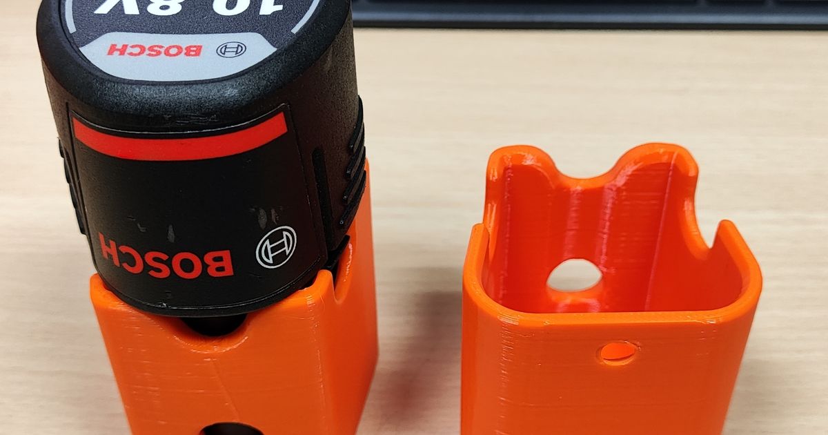 Bosch 10.8v/12v battery holder by Clslee Lee Download free STL model