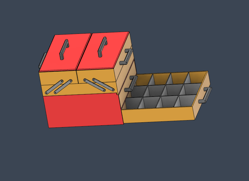 Large sorter with drawers