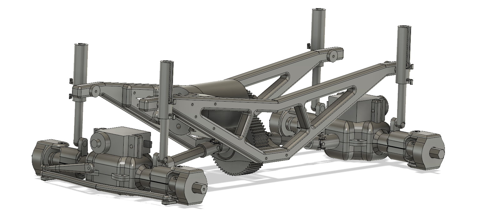 Fully 3D printed rc crawler/monster truck