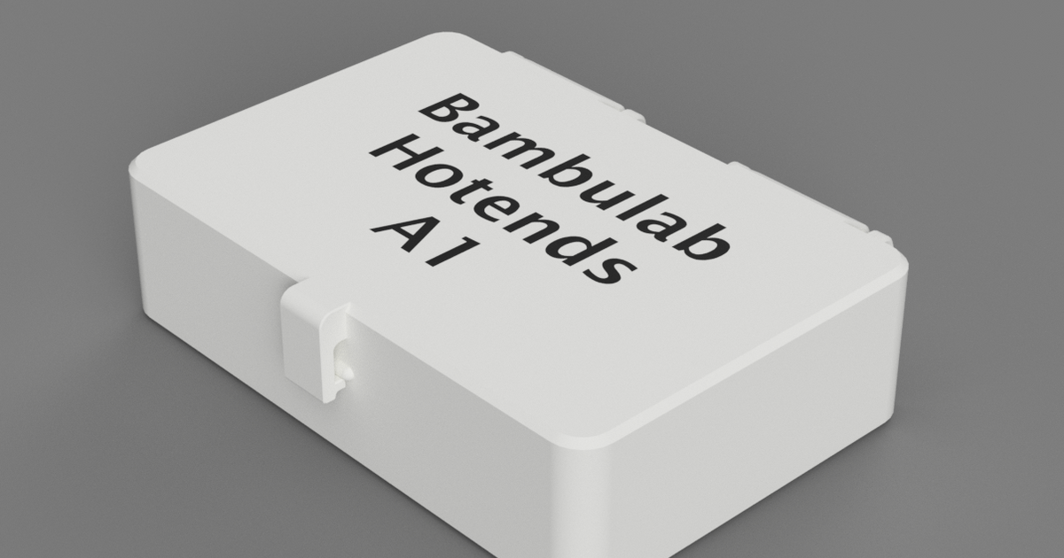 Bambulab A1 Hotend Box by Josh Download free STL model Printables com Bambulab A1 Hotend Box by Josh Download free STL model Printables com