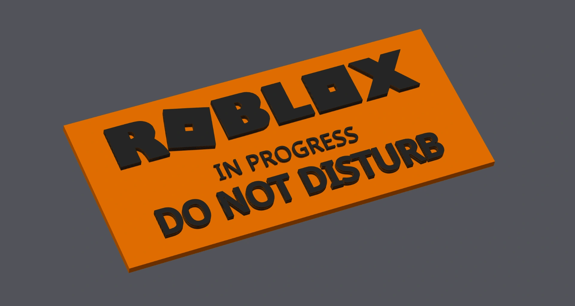 Roblox Sign by ubex | Download free STL model | Printables.com