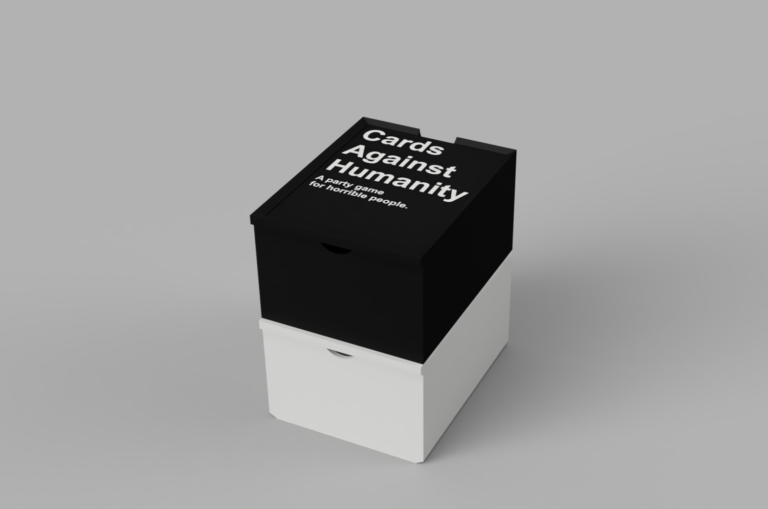 Stackable Card Box Cards Against Humanity + f3d File