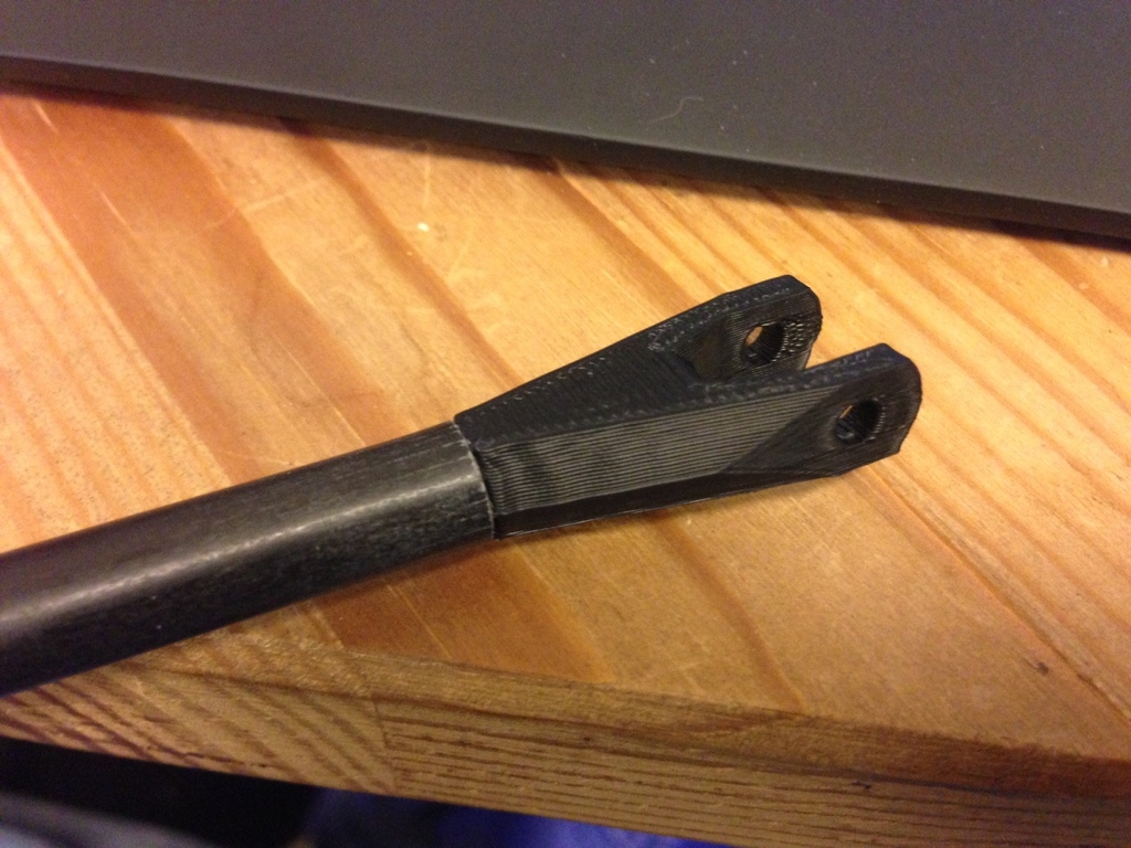 Fiberglass rod ends for Rostock