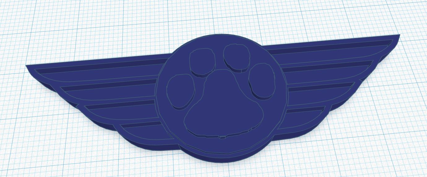 Childs Pilot Badge by Bryan Rector Download free STL model