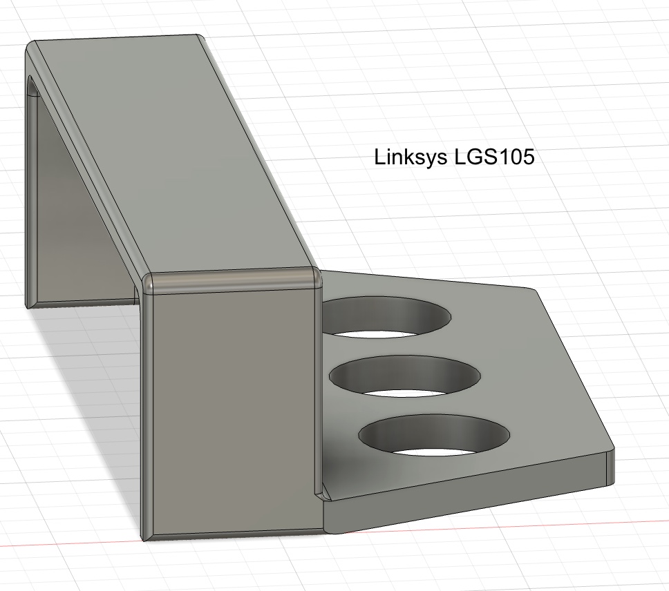 Thread Board Linksys LGS105 5 port switch mount