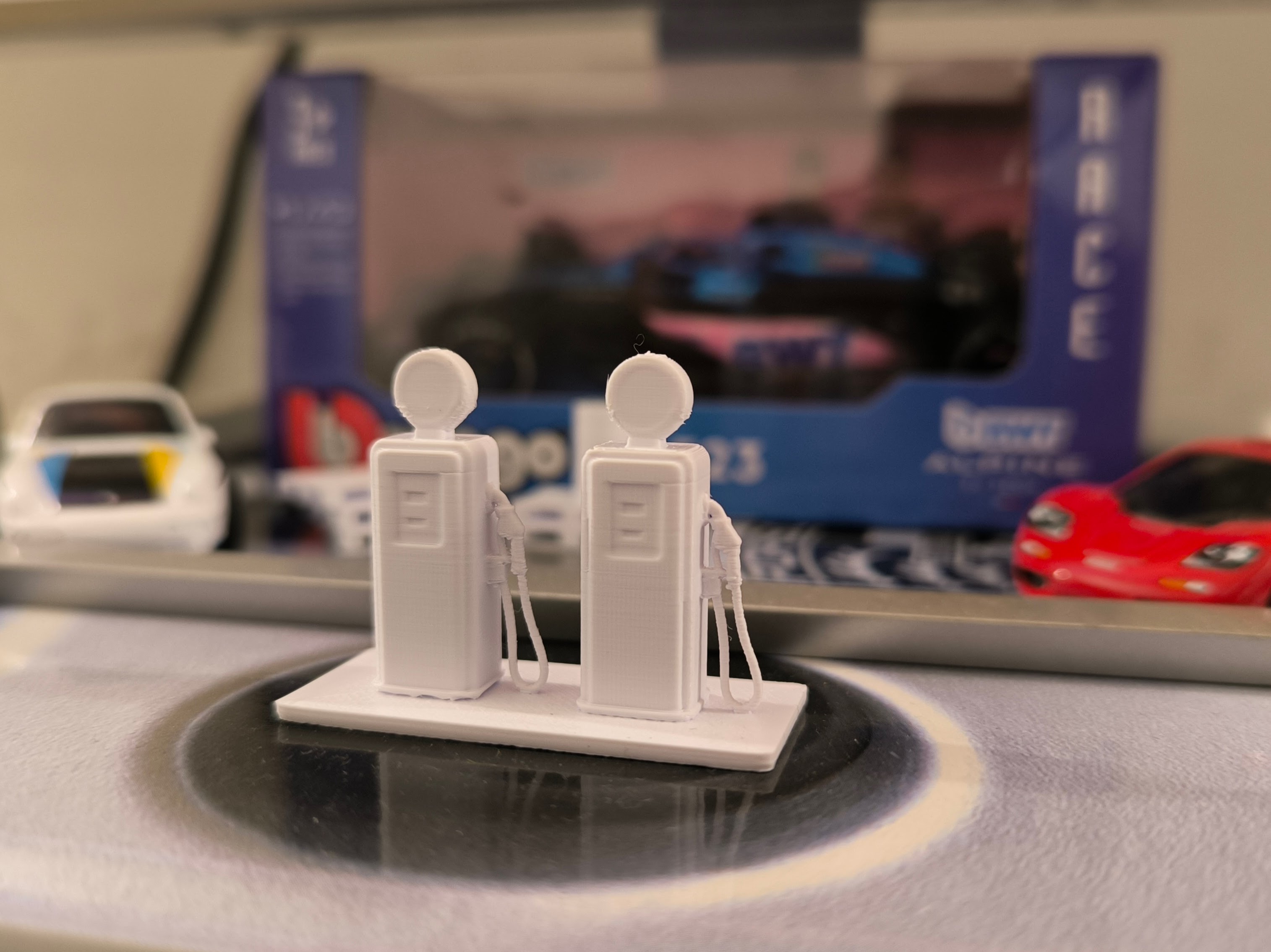 Retro Gas Station Diorama