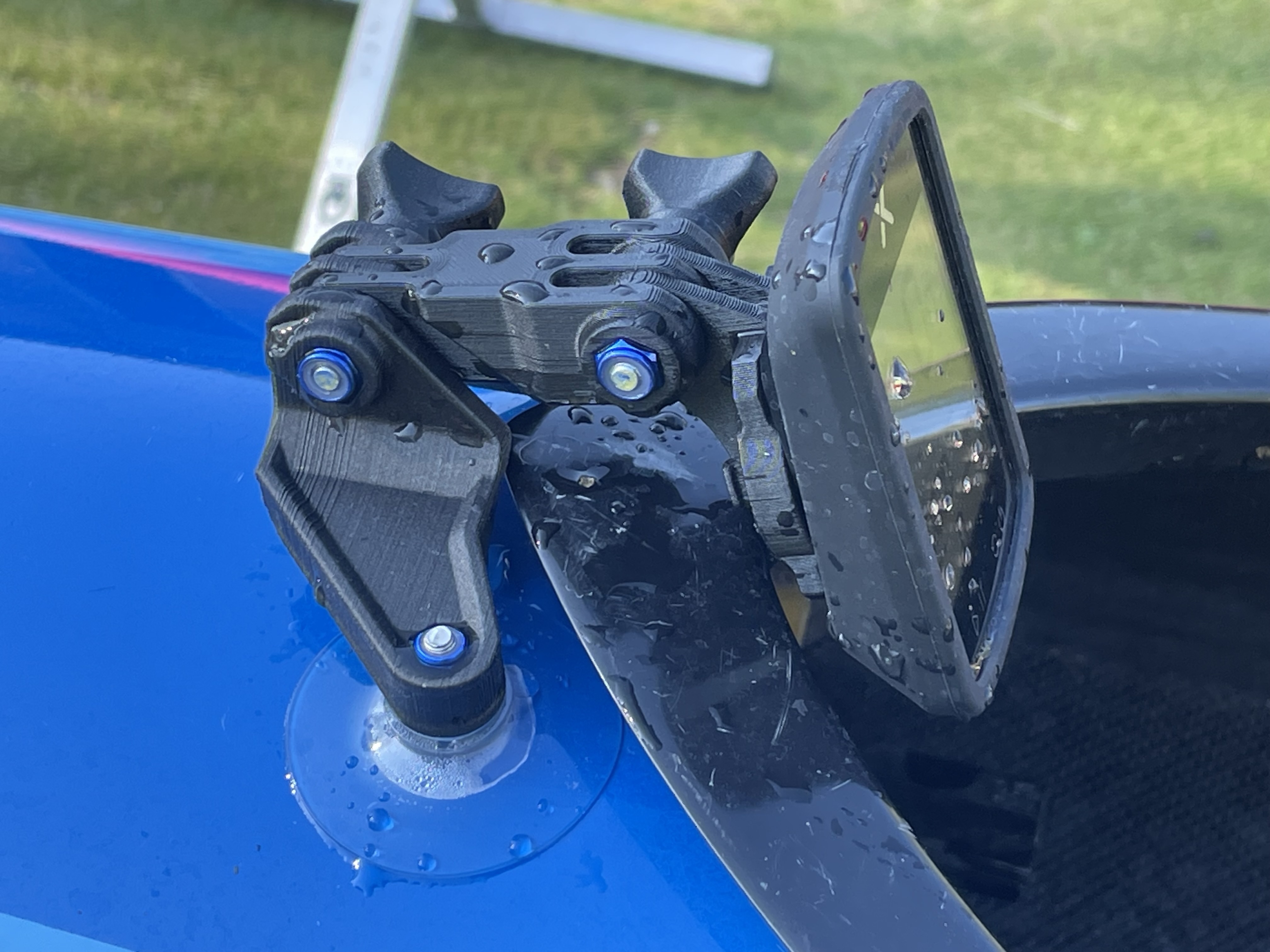 Germin / GoPro style bicycle computer mount for Racing / Fitness Kayak