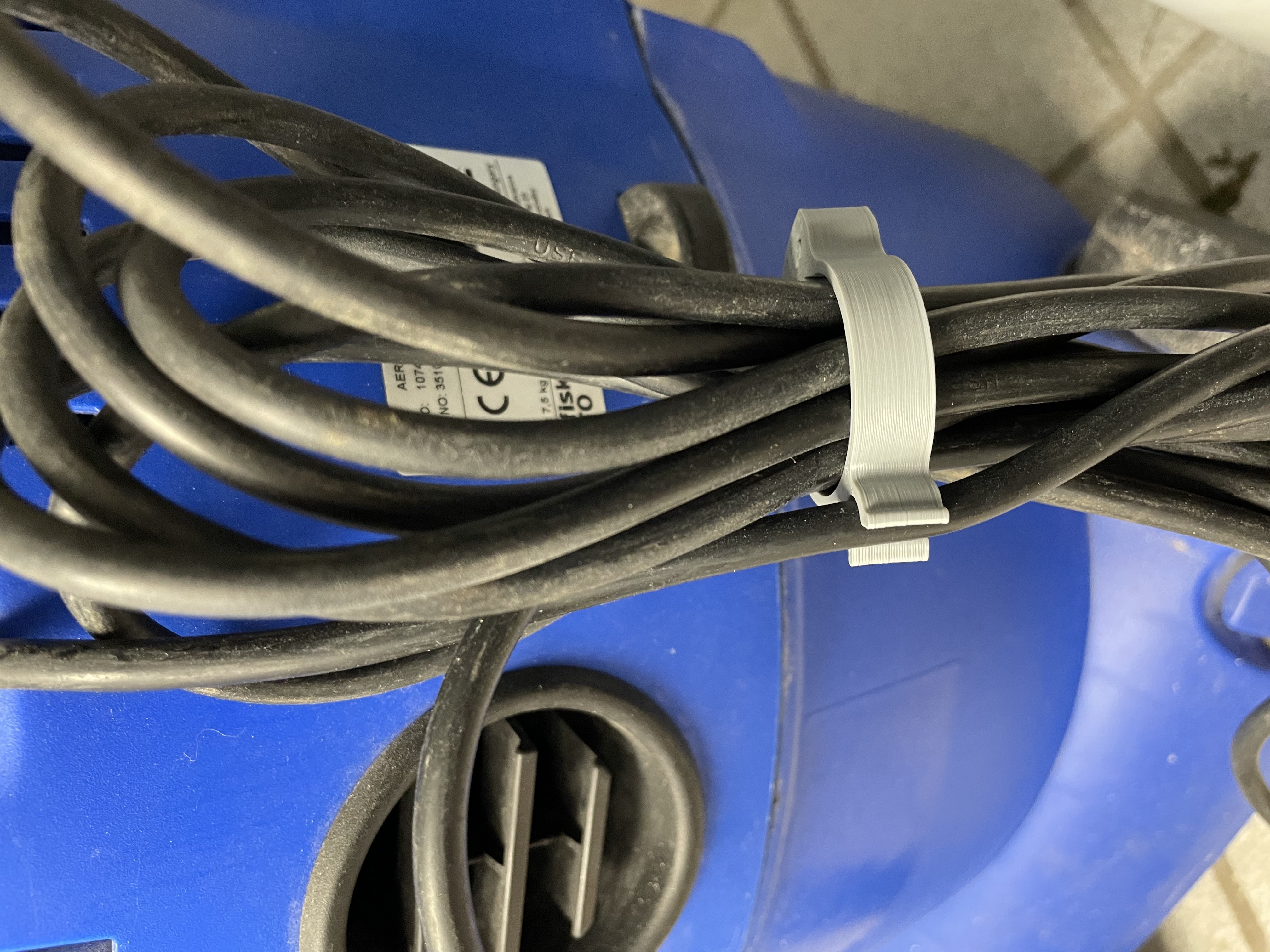Ratchet clamp cable management by floro download free stl model