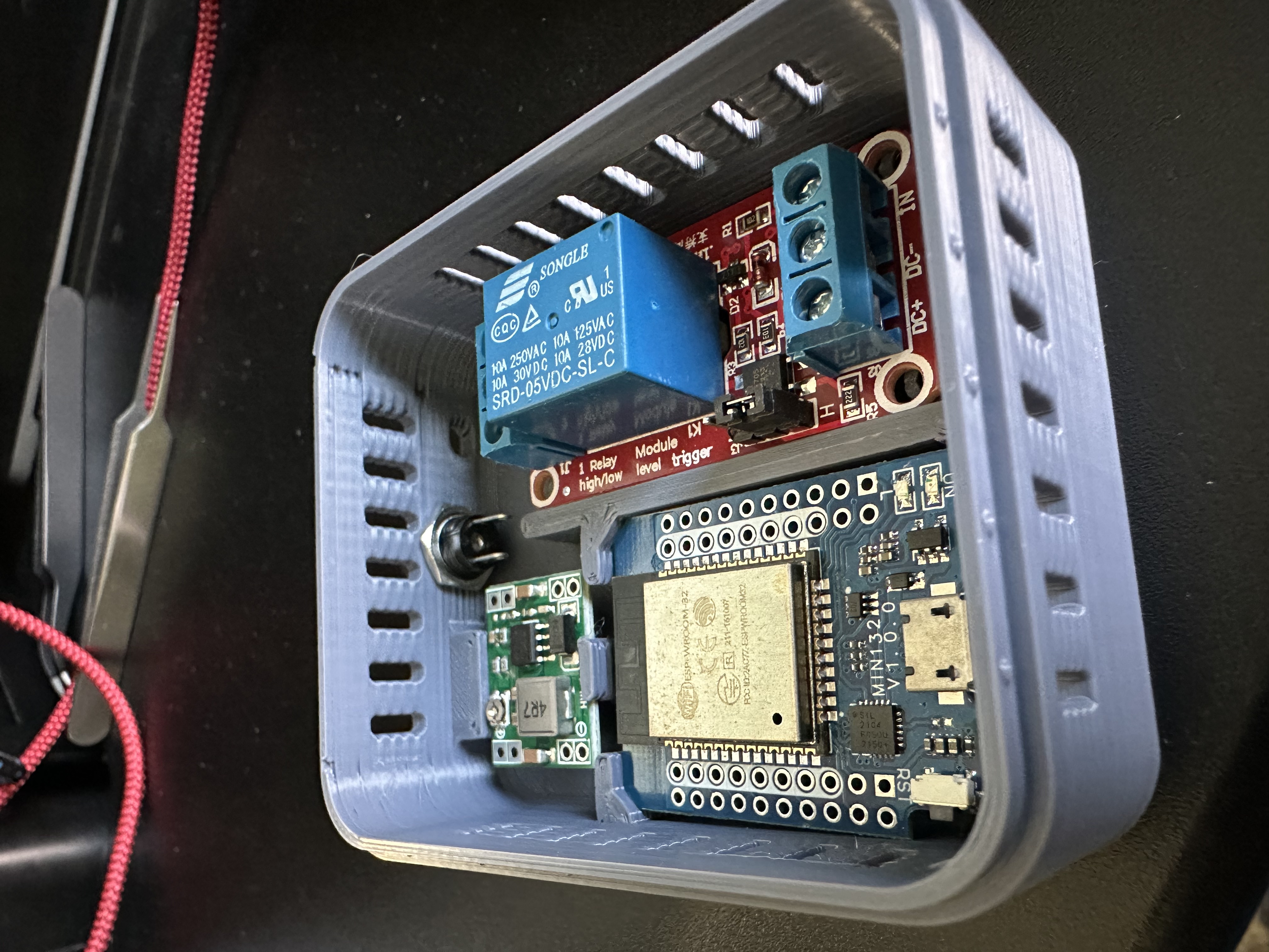 ESP D1 Mini Case with Relay and Buck Converter Option