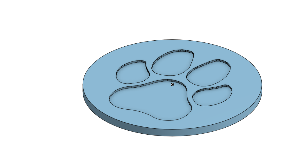 dog paw coaster by Croweye Download free STL model Printables com