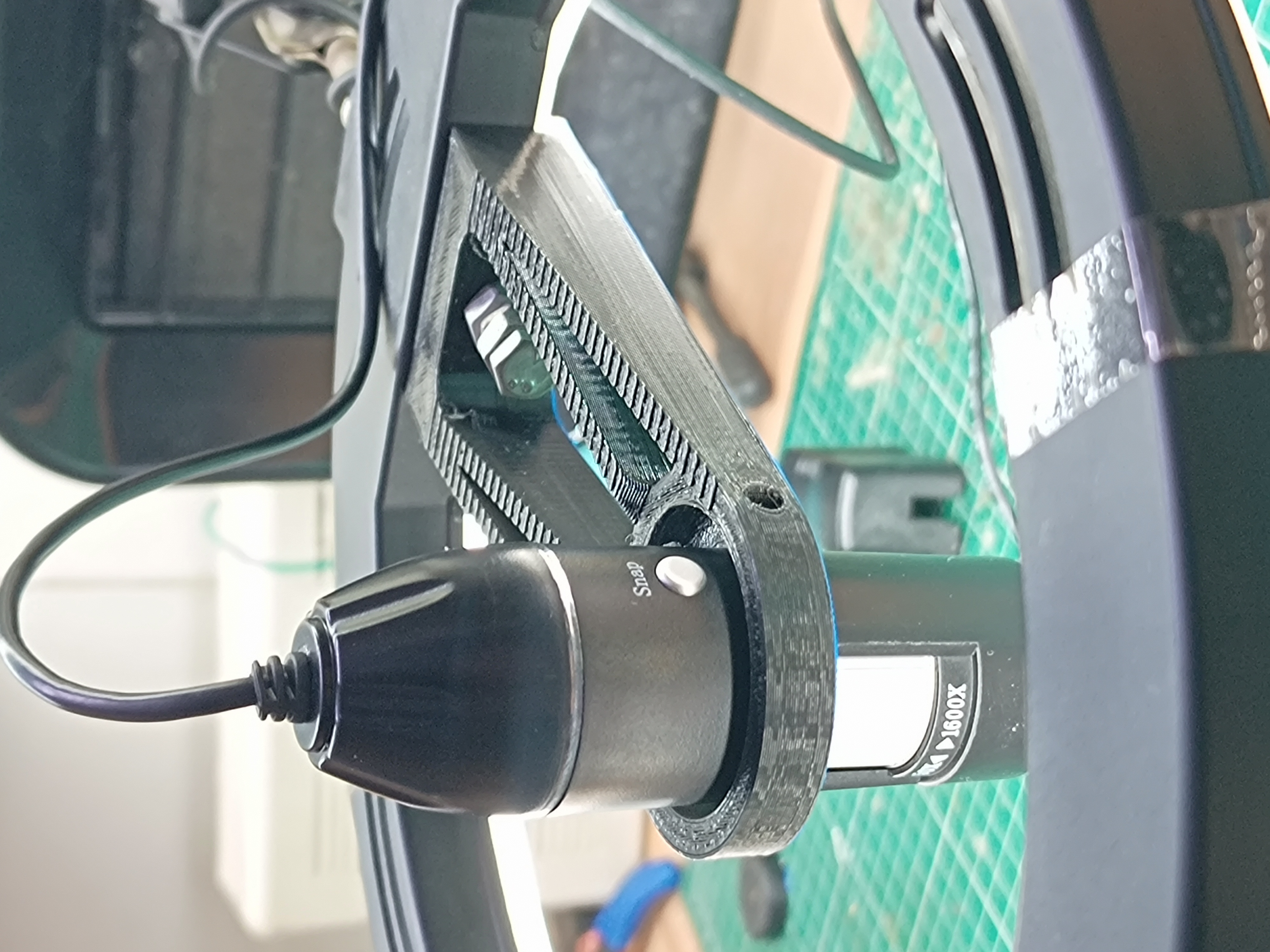 Spacer for USB Microscope Mount: Remix