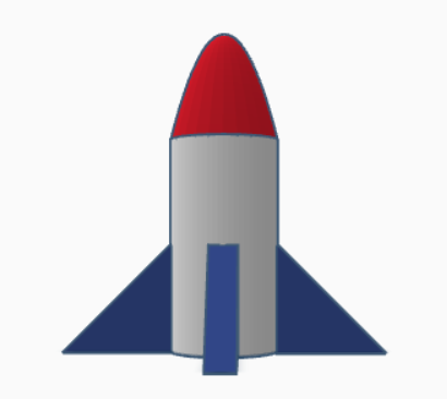Miniatura 2 do modelo 3D Simple rocket.