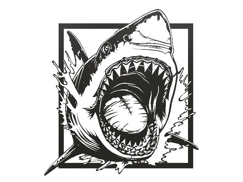 Miniatura 2 do modelo 3D Shark Attack