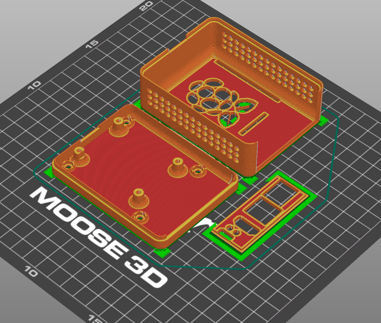 Miniatura 10 do modelo 3D Case for Waveshare Raspberry cm4 io base C