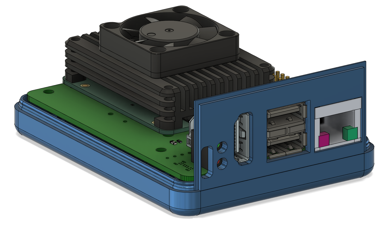 Miniatura 7 do modelo 3D Case for Waveshare Raspberry cm4 io base C