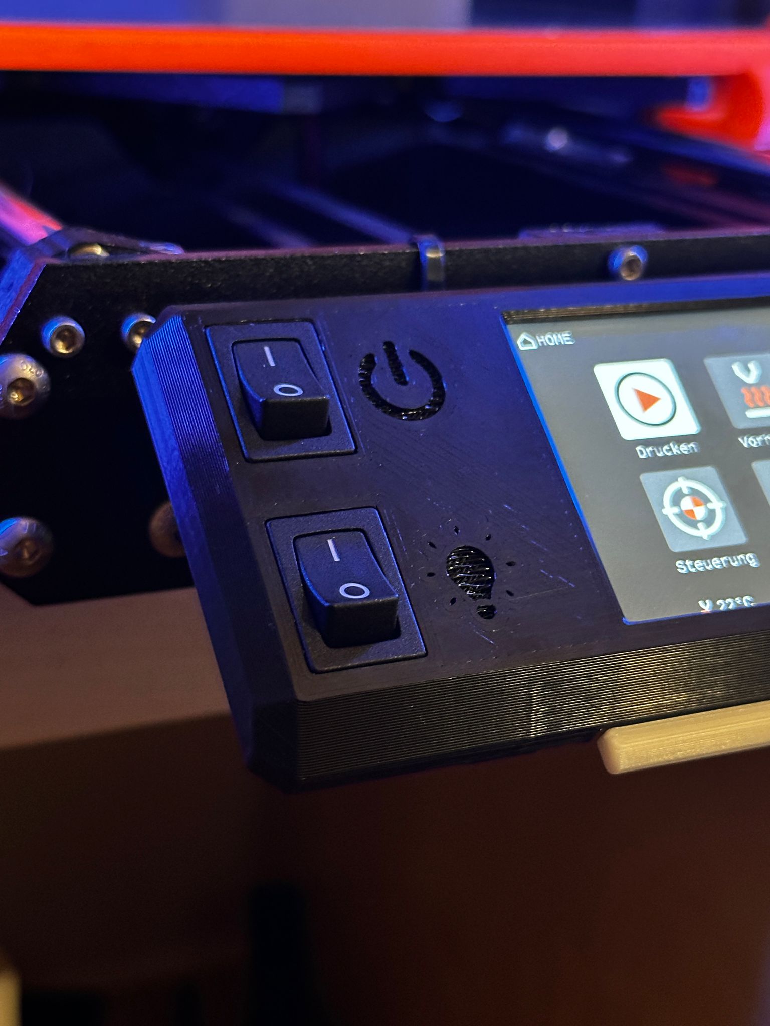 Prusa MK4 xLCD mit Schalter