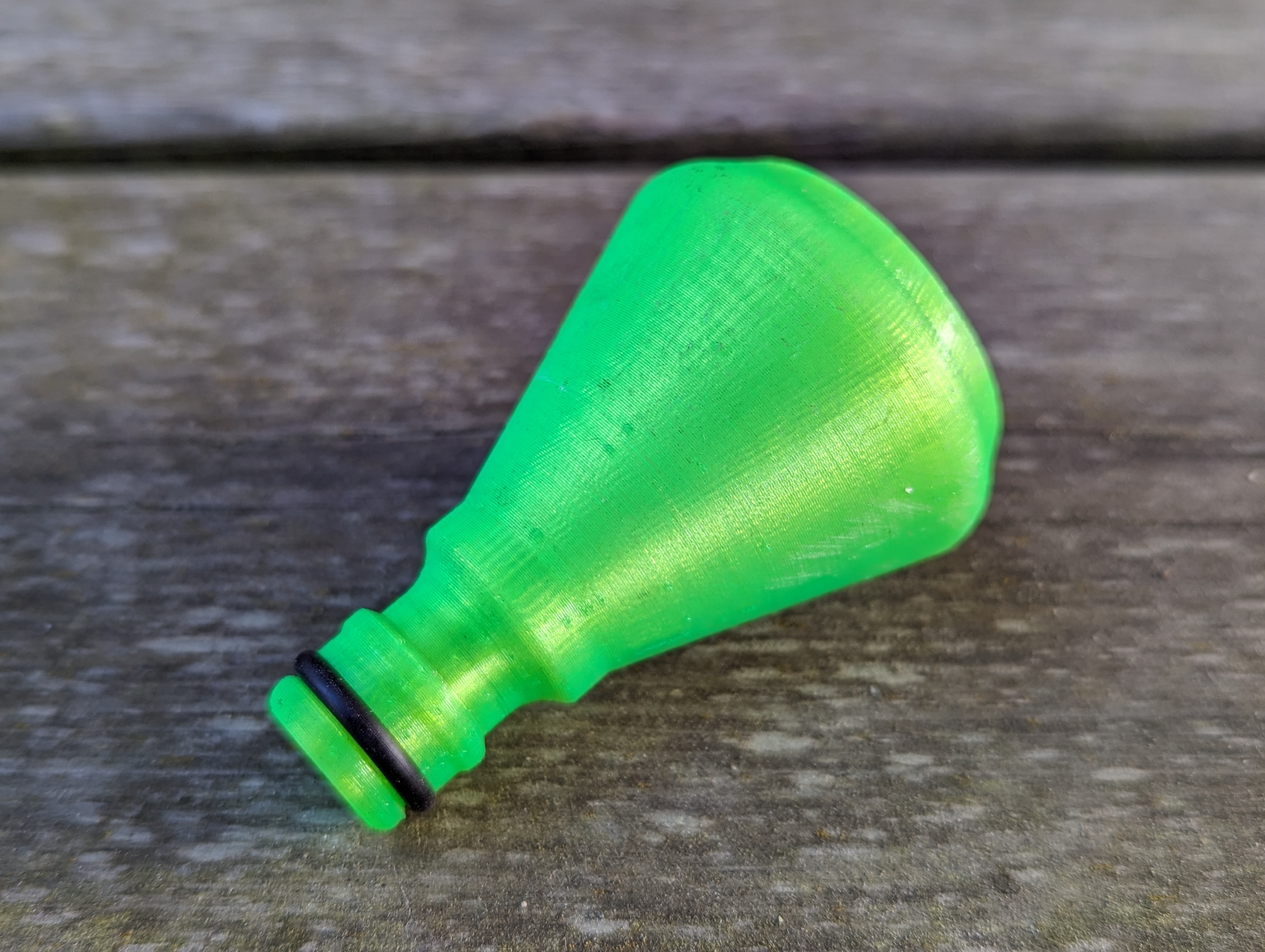 Miniatura 3 do modelo 3D Parametrically garden water diffuser with hose coupling adapter