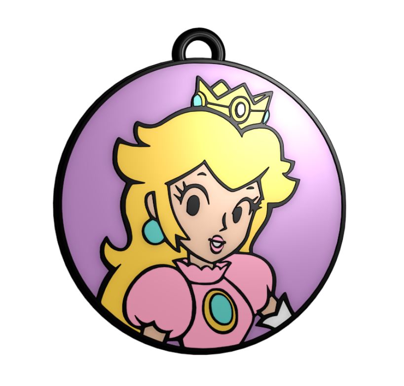 Princess Peach Keychain