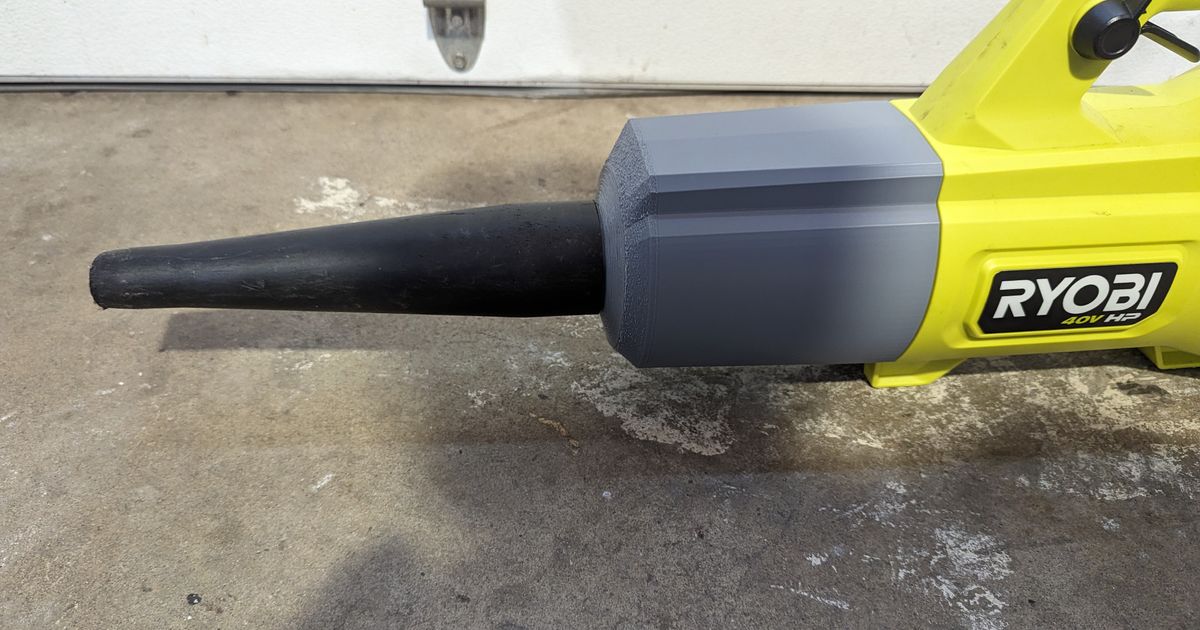Ryobi 40V Leaf Blower to Shop Vac 2.5 inch Adapter by hellgiver