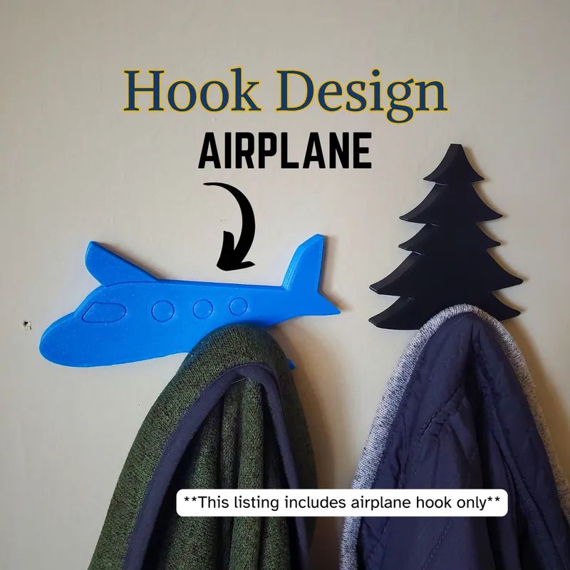 Airplane Coat Hook by Ziggy Download free STL model Printables