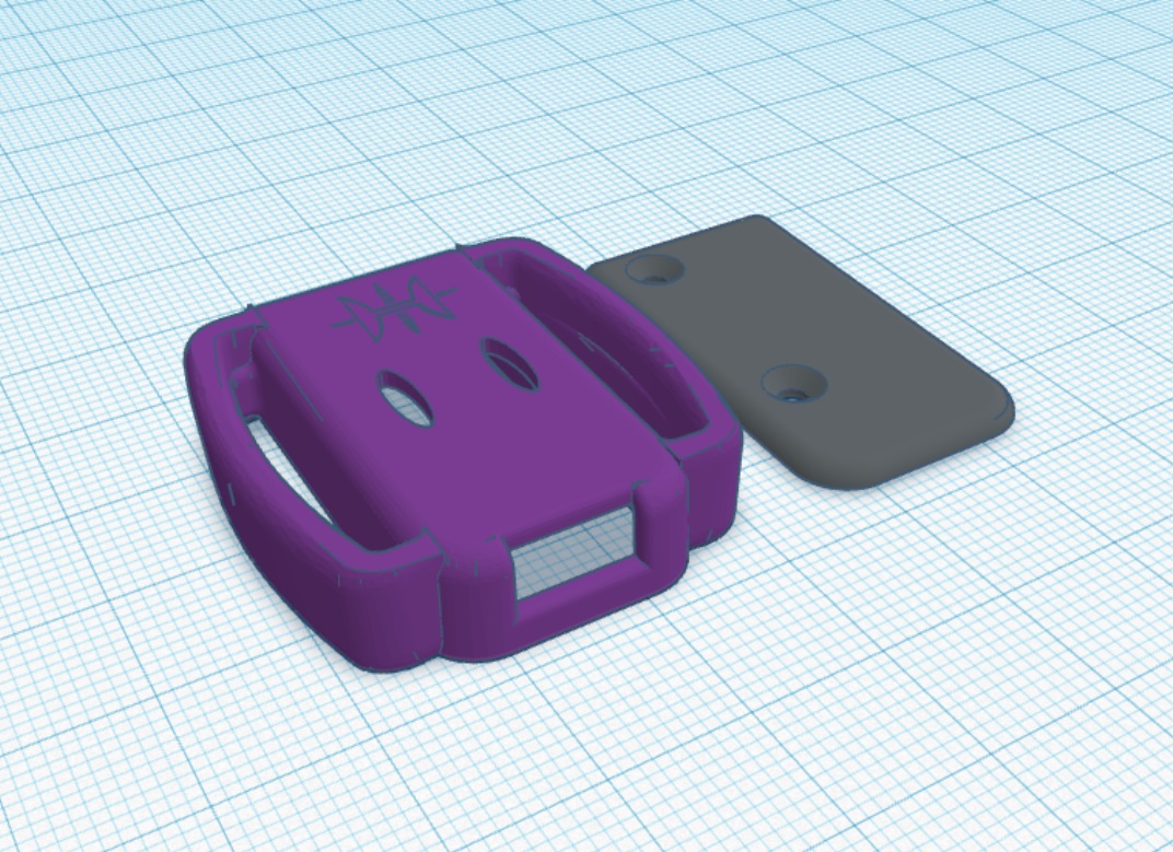 SlimeVR aux case with ziptie strain relief