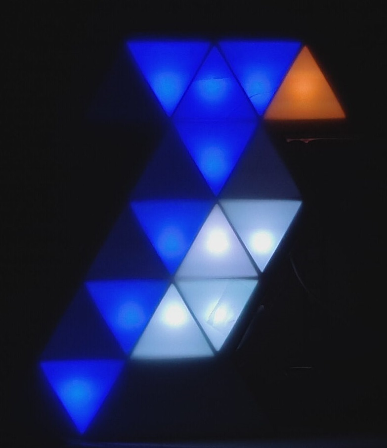 Triangular Pixel Bird LED Frame