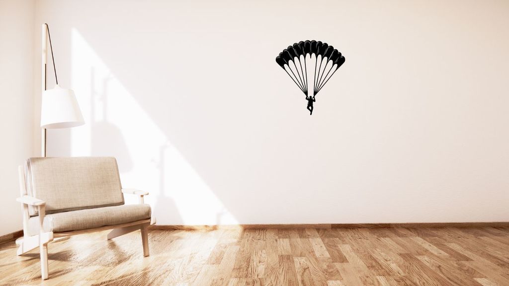 Paratrooper / Parašutista wall or table decoration