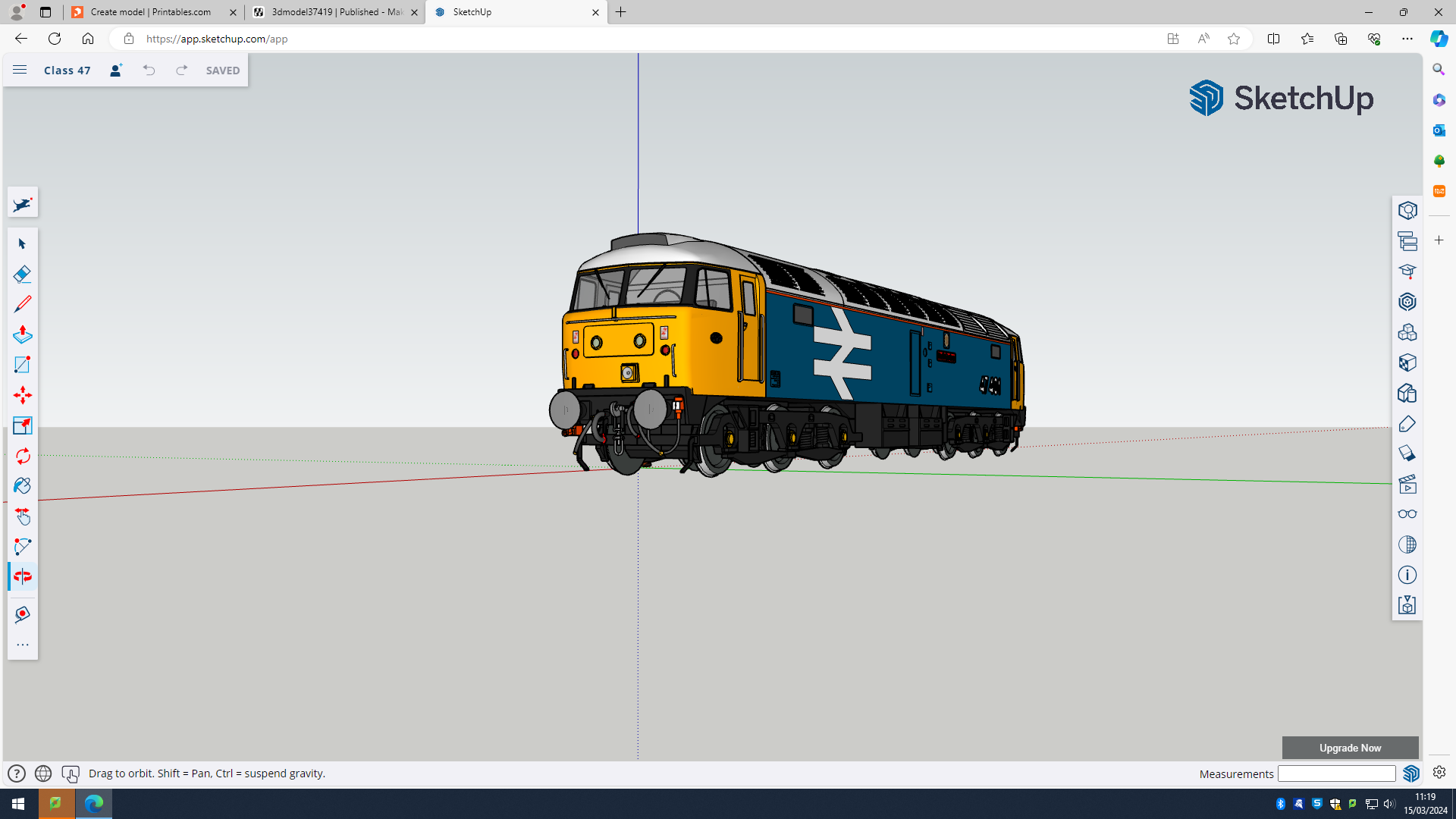 class 47 for model railway railroad model train by Detailrail