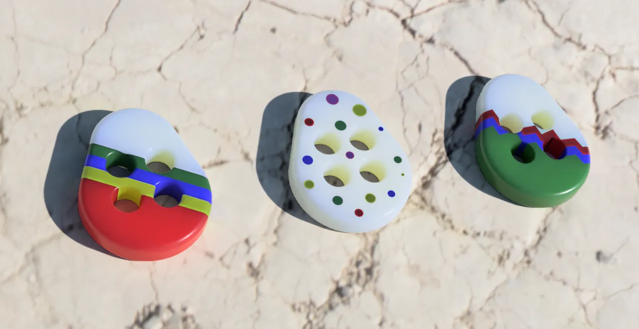 Easter Buttons by Apfelhobbit | Download free STL model | Printables.com