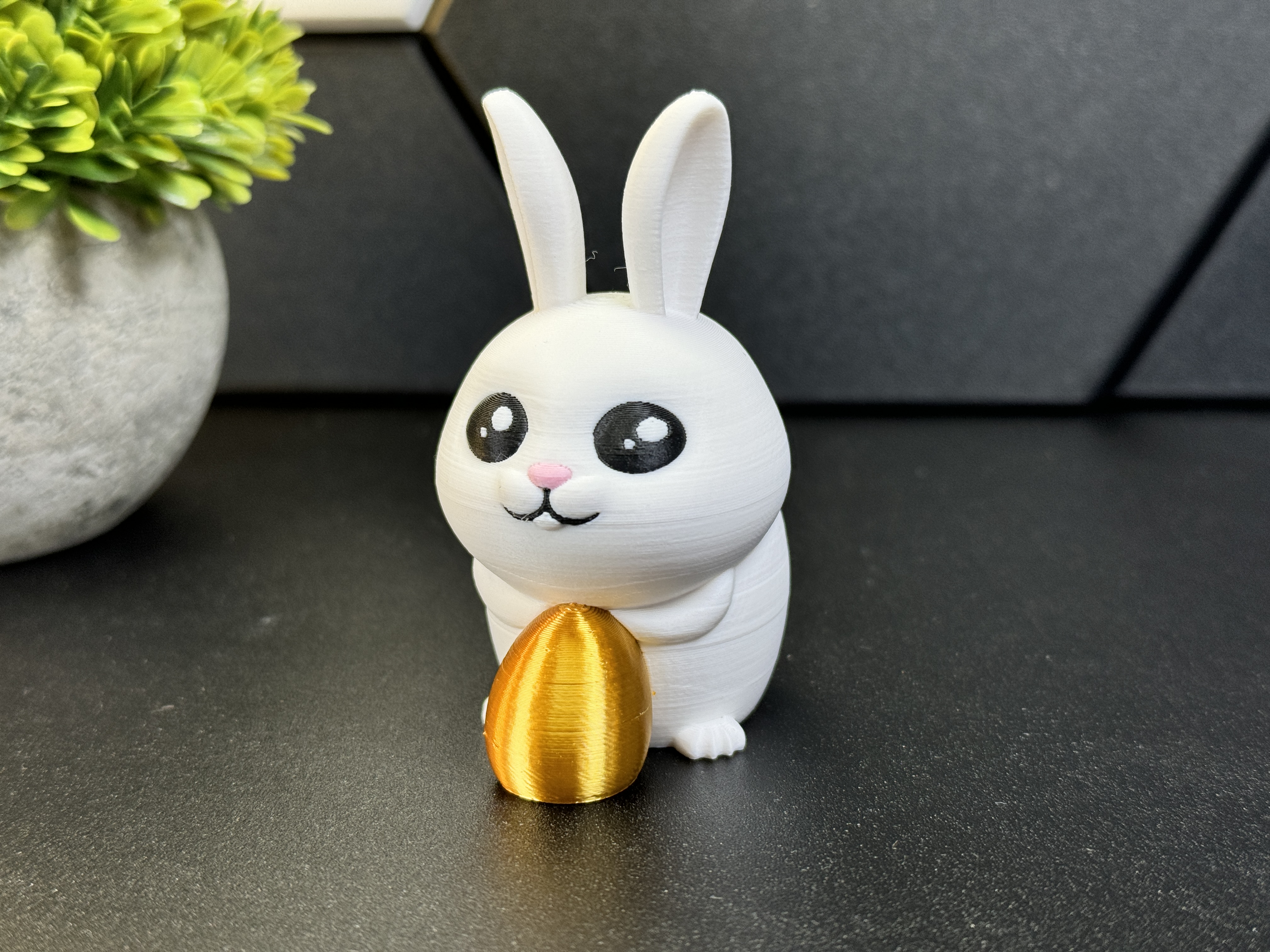 Cute Easter Bunny With Egg