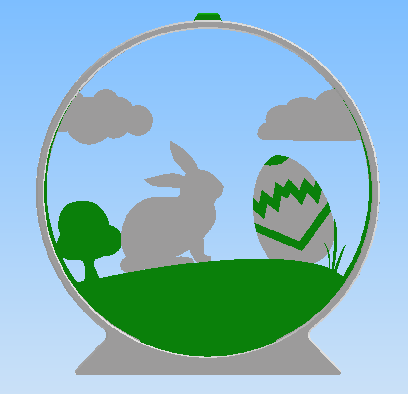 Miniatura 2 do modelo 3D Easter Sign