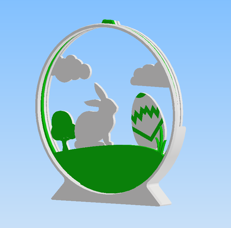 Miniatura 3 do modelo 3D Easter Sign