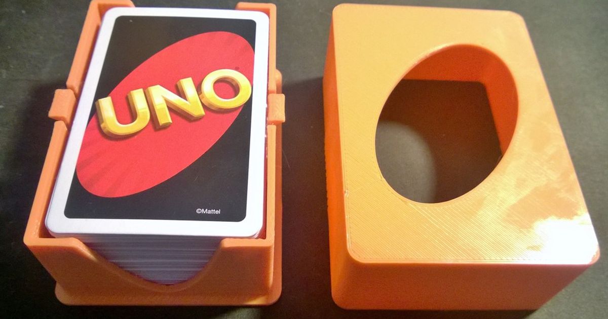 UNO Card Box Deck Holder Kartenschachtel by chmeee Download free STL
