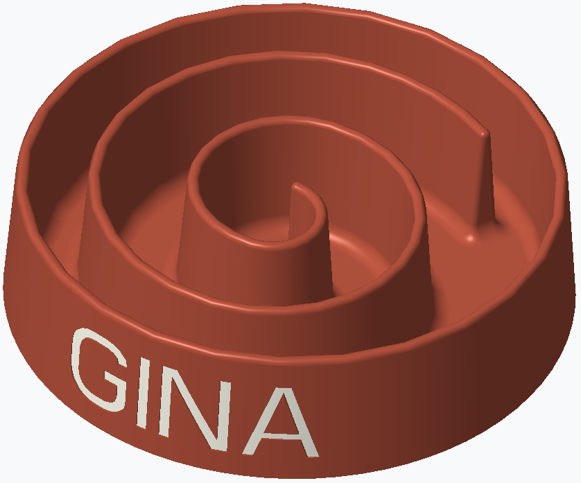 "Slow" dog bowl by AK- V-2 | Download free STL model | Printables.com
